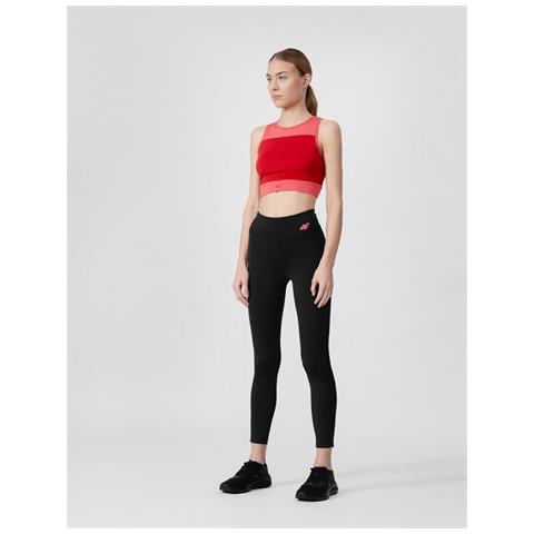 4f Top Allenamento Crop Top Ad Asciugatura Rapida Da Donna Rosa Taglia M - Foto 4