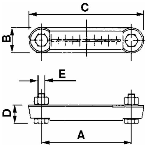 Indicatore Di Livello In Plastica Interasse 127mm Filetti M12 - Foto 2