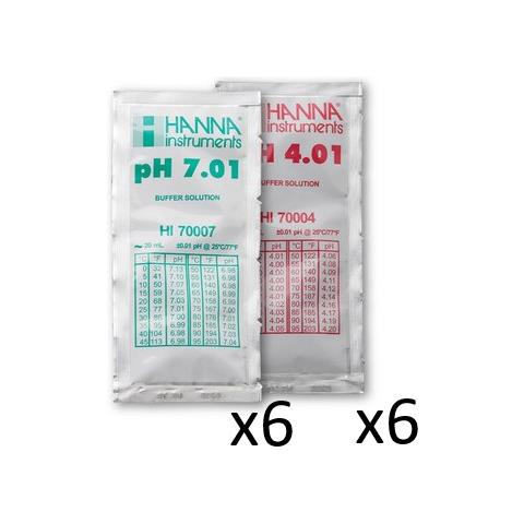 Confezione Da 12 Soluzioni Tampone (6x Ph4 E 6x Ph7) - R0824400 - Foto 1