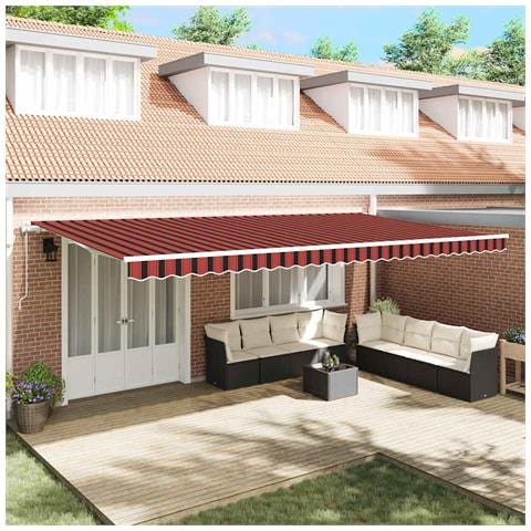 Tenda Retrattile 600 × 350 cm arancione e marrone - Foto 2