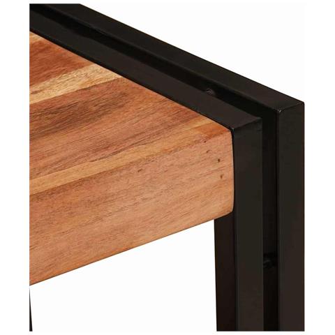 Mobile sottolavabo Legno massello di acacia e ferro - Foto 9