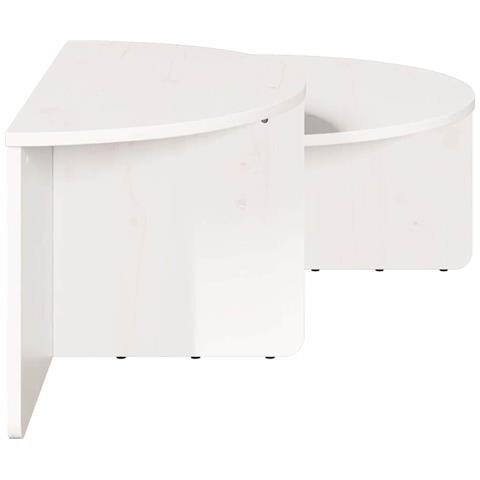 Tavolino da salotto 2 pcs Bianco 79 x 39.5 x 40 cm - Foto 9