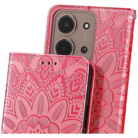 Custodia A Portafoglio Per Redmi 15c Con Motivo Mandala E Porta Carte - Foto 5