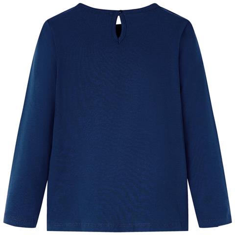 Maglietta Bambina Maniche Lunghe Blu Marino 116 - Foto 2