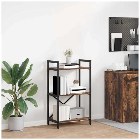 Libreria Rovere fumé 56 x 34 x 96 cm Legno multistrato - Foto 2