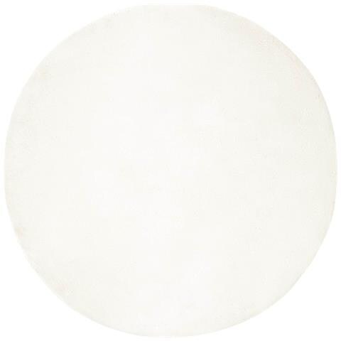 Tappeto in Pelliccia Sintetica di Coniglio Olite Crema Ø 80 cm - Foto 1