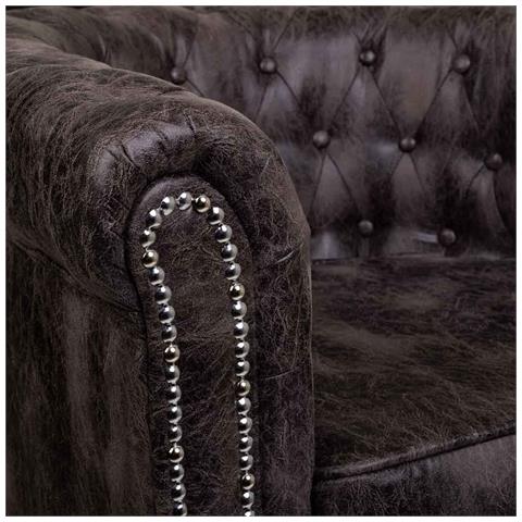 Poltrona Imbottita Marrone 80x80x48/72h - Foto 8