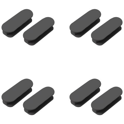 4 Paia Maniglie Autoadesive Per Cassetti E Ante - Installazione Facile Senza Trapano Black - Foto 1