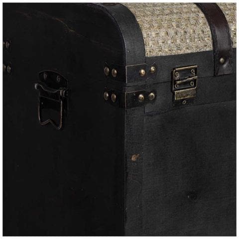 Baule Portabottiglie In Legno Marrone 45x28x59h Cm - Foto 7