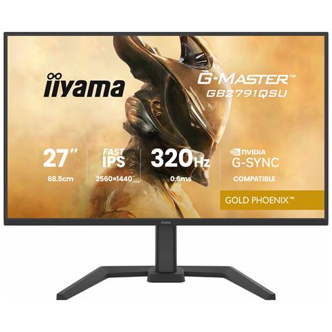 Monitor 27" Flat G-MASTER GB2791QSU-B1 Wide Quad HD Nero - Foto 1