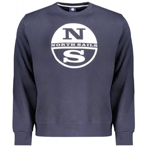 FELPA SENZA CERNIERA BLU PER UOMO - Colore: Blu, Taglia: 2XL - Foto 1