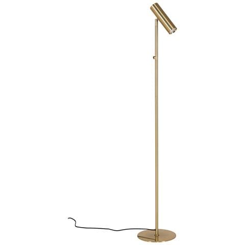 Lampada Da Terra Parigi-ottone-metallo-25x25x150 Cm - Foto 1