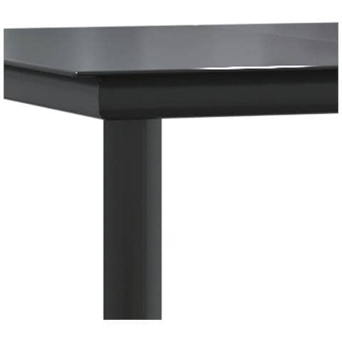 Set Salotto Giardino 3 pz con Cuscini Nero e Grigio Polyrattan - Foto 9