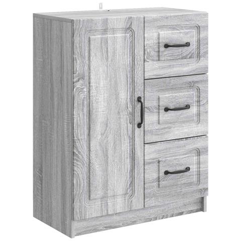 Credenza Grigio Sonoma 66 x 34,5 x 87 cm Legno ingegnerizzato - Foto 1