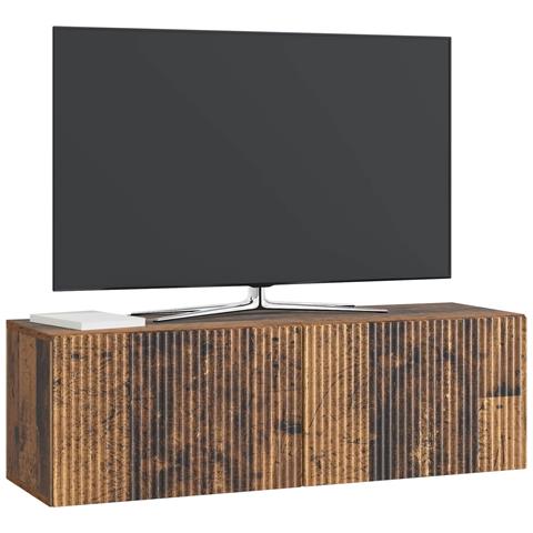 Mobile Porta TV da Muro Legno antico 98 x 31 x 30 cm - Foto 2