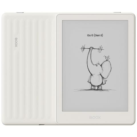 BOOX Go 6 (Gen II) - e-reader da 6'' - Shell - ePaper a 300 PPI, Android, Google Play Store, 3 GB di RAM, 32 GB di memoria, microSD, retroilluminazione regolabile, compatibile con InkSense Plus - Foto 1