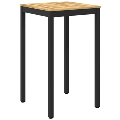 Tavolo Bar da Giardino Bianco e Nero 60 x 60,5 x 105 cm - Foto 1