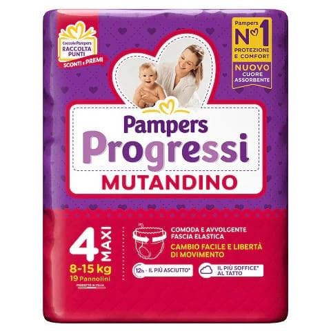 Pampers Progressi Mutandina Maxi 19 Pezzi - Foto 1