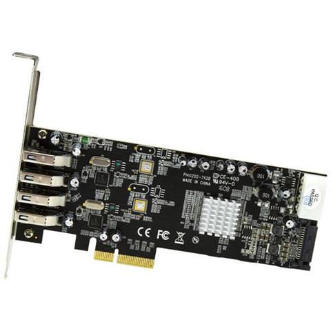 Adattatore scheda SuperSpeed USB 3.0 con 4 porte PCI Express (PCIe) con 2 canali da 5 Gbps dedicati - UASP - Alimentazione SATA / LP4 - Foto 4