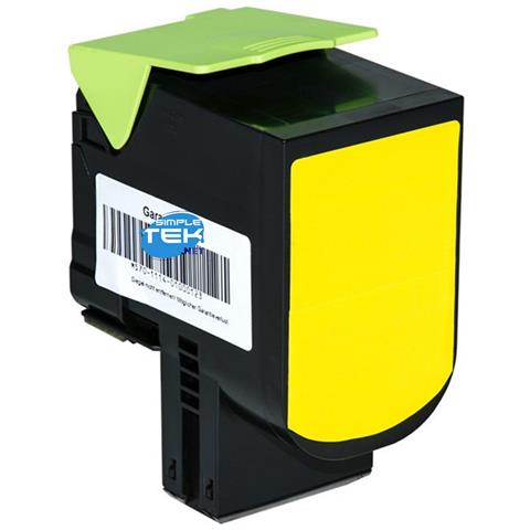 TONER COMPATIBILE -  802sy Giallo Con Lexmark Cx310n Cx310dn Cx410de Cx410dte - Foto 3