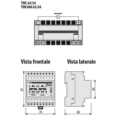 Trasformatore Modulare 4 Moduli Tmc63/24 Ve229100 - Foto 3