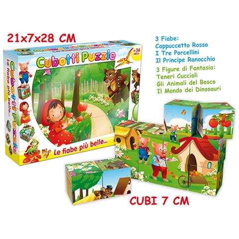 Cubotti Puzzle 7 Cm Fiabe Italiane - Foto 1