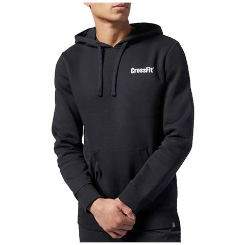 felpa reebok uomo nero