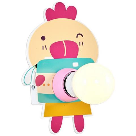 Lampada A Parete Chick Applique - Rosa 13 X 6 X 20 Cm, 1 X E27, 24w - Foto 1
