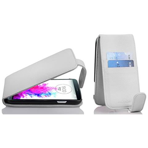 Custodia Compatibile Con Lg G3 In Magnesio Bianco - Coperchio Protettivo In Design Flip Realizzato In Similpelle Testurizzata - Foto 1