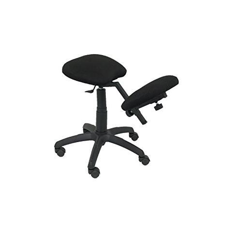 Modello 37 g - sgabello Da Ufficio Ergonomico, Girevole E Regolabile In Altezza - tapissé In Tessuto Bali Colore Nero (ginocchiera Régable) - Foto 1