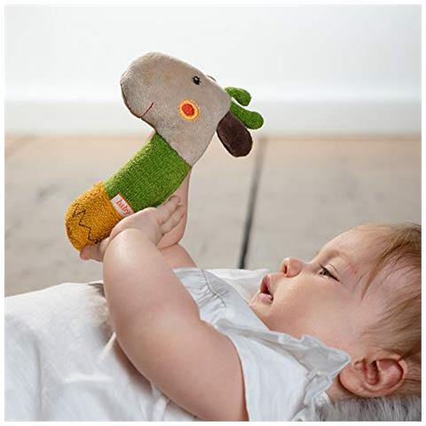 059120 - Sonaglio A Forma Di Giraffa, Con Peluche Morbido, Multicolore - Foto 3