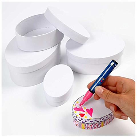 264030 c Scatole Ovali, L: 10 + 12 + 14 + 16 cm H: 4 + 5 + 6 + - Foto 3