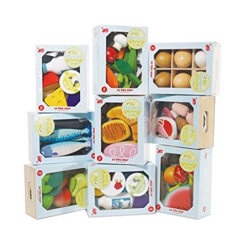 Carne Di Mercato Delle Api In Legno Supermercato Fingere Giocare Negozio Cibotv189 - Foto 2