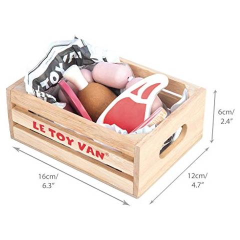 Carne Di Mercato Delle Api In Legno Supermercato Fingere Giocare Negozio Cibotv189 - Foto 5