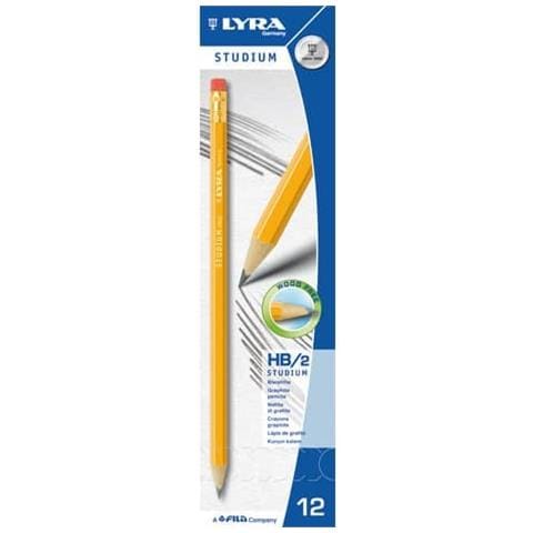 Matita Con Gomma Studium Hb Medium L1280100 (conf. 12) - Foto 1