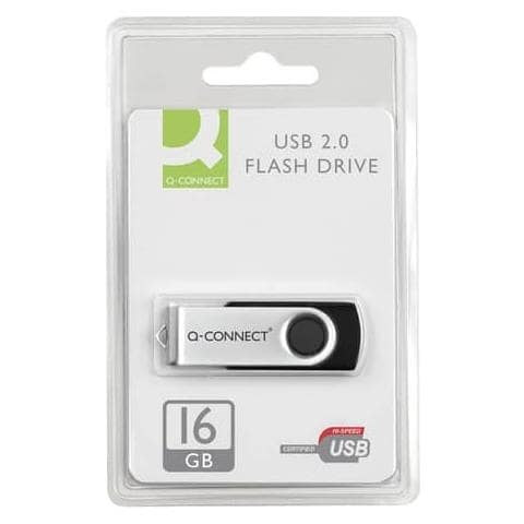 Chiavetta Usb High Speed 2.0 Nero 16 Gb Con Cappuccio Di Protezione Kf41513 - Foto 1