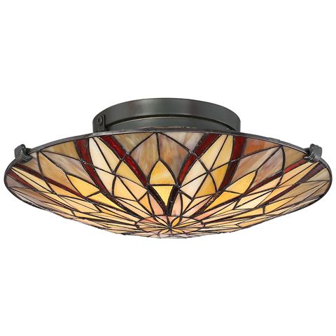 Tiffany Semi-flush, Valiant Bronze, E27 - Foto 2