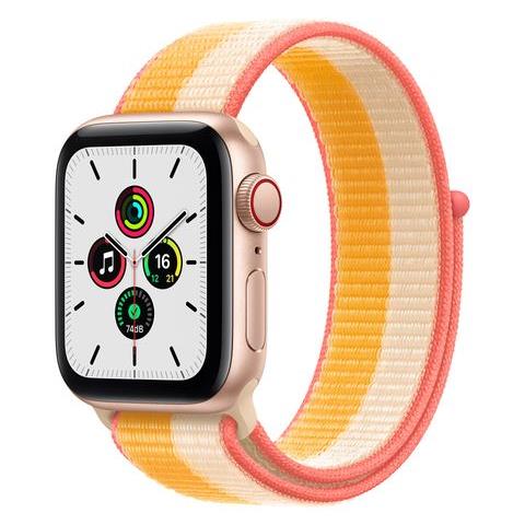 APPLE - Watch SE 40mm Impermeabile 5ATM GPS + Cellular / Bluetooth / Wi- Fi  con Cassa in Alluminio Oro e Cinturino Nylon Multicolore - ePRICE