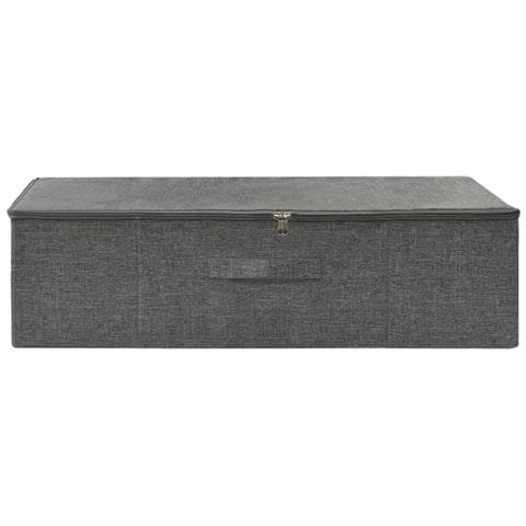 Scatola Portaoggetti in Tessuto 70x40x18 cm Antracite - Foto 9