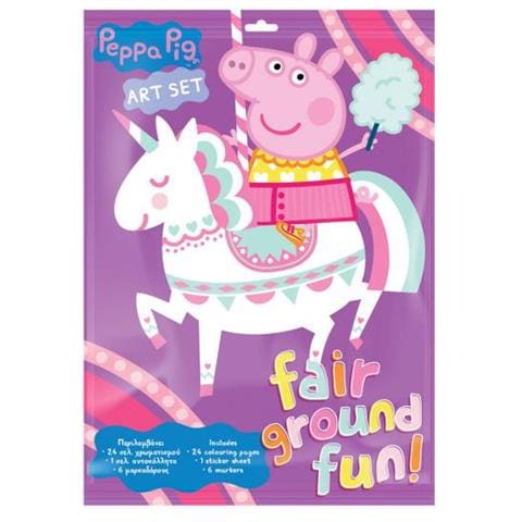 Set Da Disegno Peppa Pig Junior Viola / Rosa 31 Pz - Foto 1
