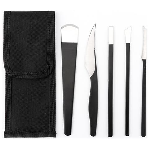 Set Di Coltelli Per Pedicure Confezione Da 5 Nero - Foto 1