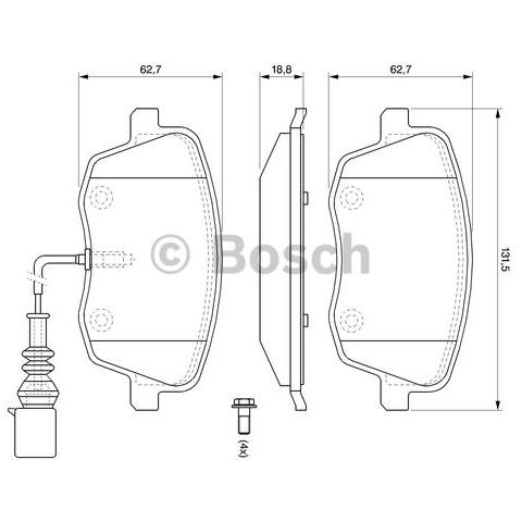 Kit Pastiglie Freno 986494105 - Foto 1