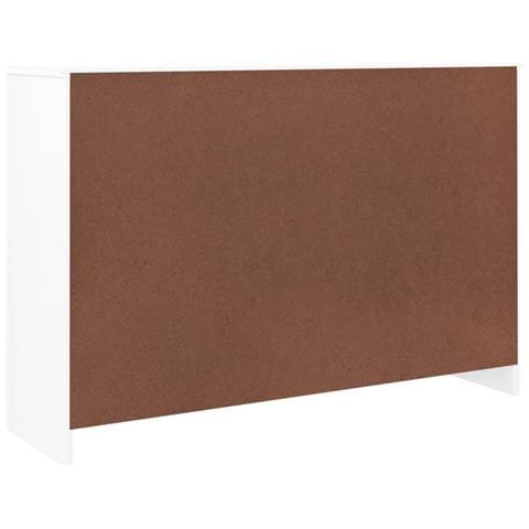 Cassettiera Alta Bianca 112x35x73 Cm In Legno Massello Di Pino - Foto 8