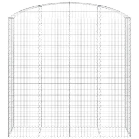 Cesto Gabbione ad Arco 200x50x200/220 cm Ferro Zincato - Foto 2