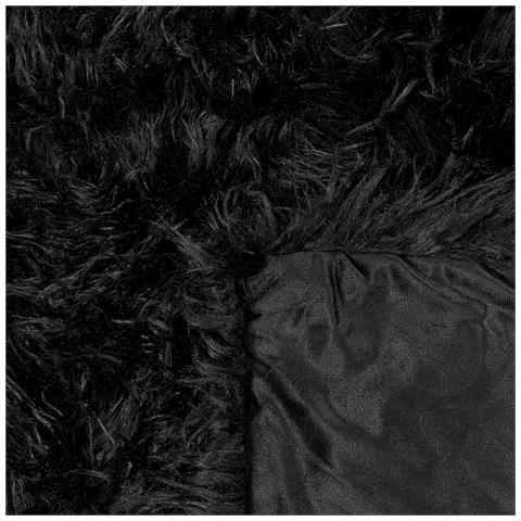 Coperta Pelliccia Sintetica Nero 150 X 200 Cm Delice - Foto 6
