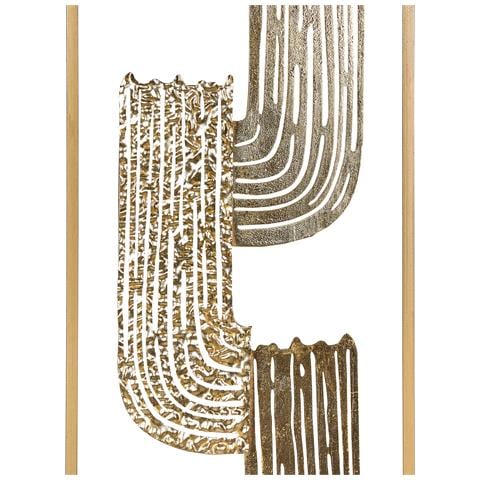 Decorazione Da Parete Thulium Metallo 75 Cm Oro - Foto 5