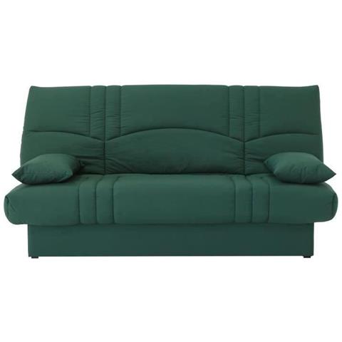 Divano Letto 3 Posti - Tessuto Verde Foresta - 190 X 92 Cm - Foto 1