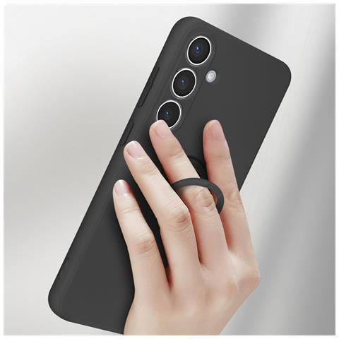 Cover Per Samsung Galaxy S24 Anello Supporto Silicone Flessibile - Foto 2