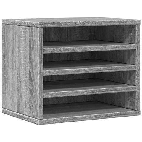 Organizer Scrivania Grigio Sonoma 36x26x29,5 Legno Multistrato - Foto 2