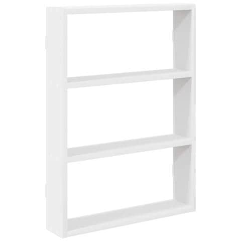 Scaffale A Parete Bianco 43x9x60 Cm In Legno Multistrato - Foto 2